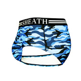 SHEATH Polyester Camo Men's Pouch American Brief (4 Pack)