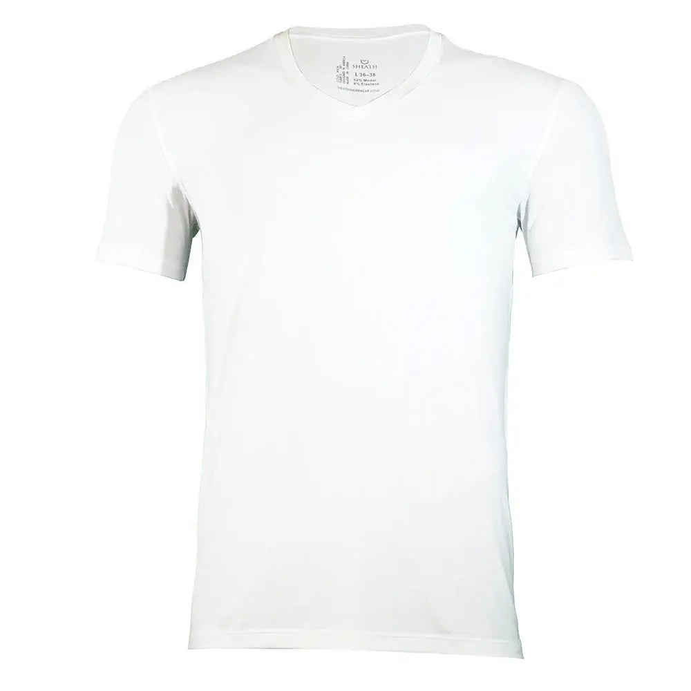 Men's Modal V-Neck Undershirt - SHEATH UNDERWEAR - Flyclothing LLC