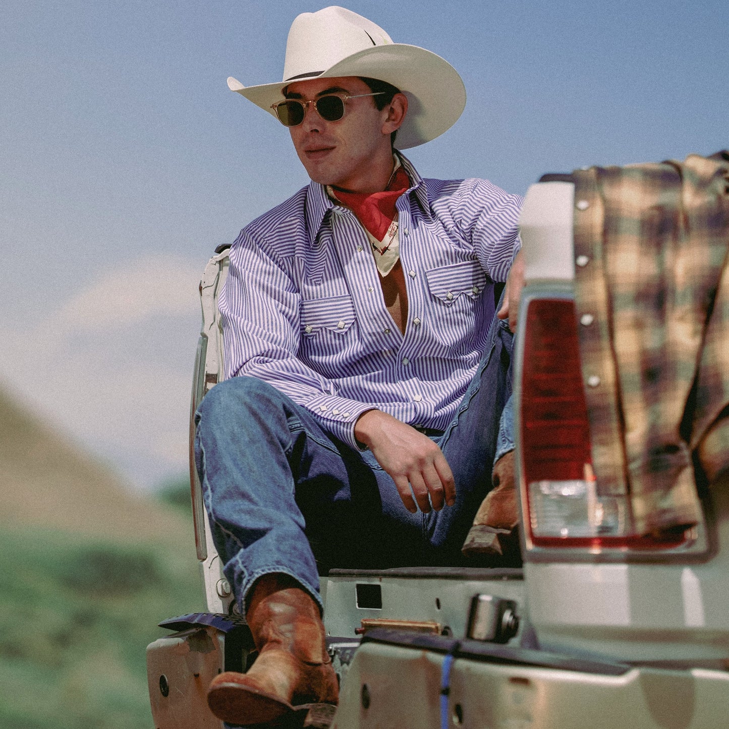 Rockmount Ranch Wear Men's Fine Navy Stripe Western Shirt - Rockmount Clothing - Flyclothing LLC
