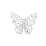 CZ Glass Stone Embellished Butterfly Ring - Madeline Love - Flyclothing LLC