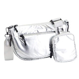 Puffer Half Moon Crossbody Bag - Madeline Love - Flyclothing LLC