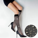 Bling Studded Linda Knee-high Fish Net Stocking - Madeline Love - Flyclothing LLC