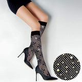 Bling Studded Verna Knee-high Fish Net Stocking - Madeline Love - Flyclothing LLC
