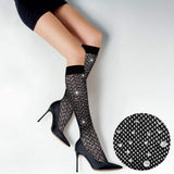 Bling Studded Grace Knee-high Fish Net Stocking - Madeline Love - Flyclothing LLC