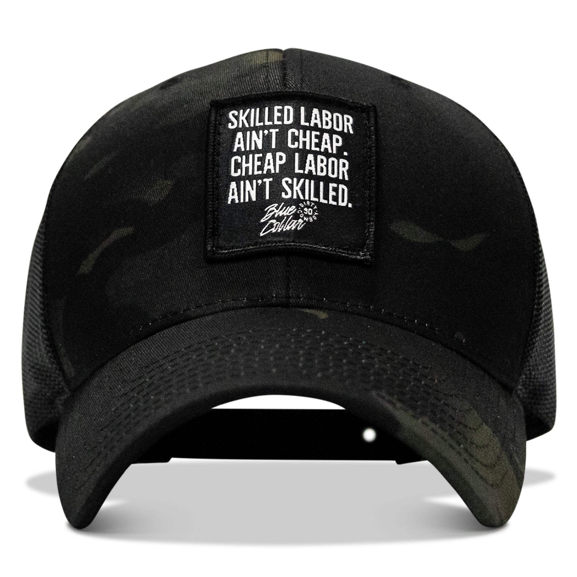 Skilled Labor Ain't Cheap Patch Snapback Hat - DIRTY COWBOY USA - Flyclothing LLC