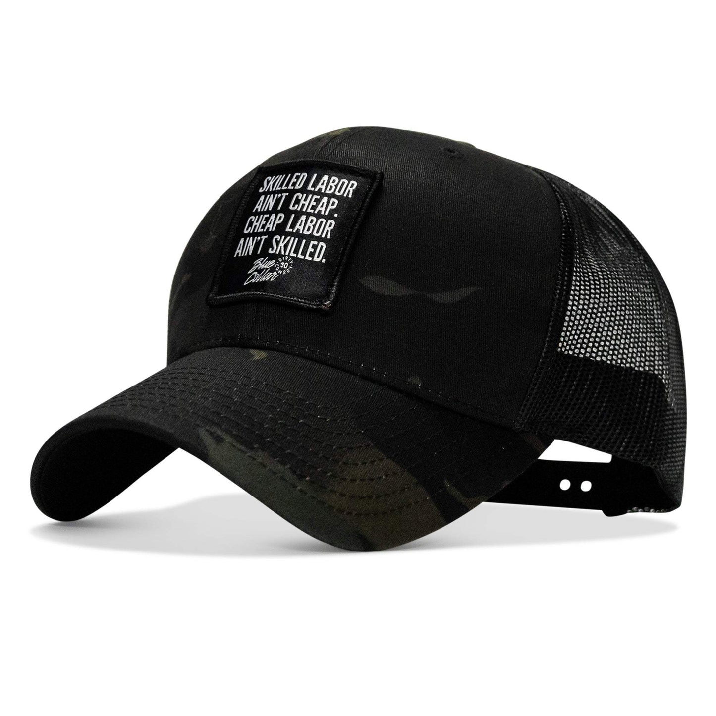 Skilled Labor Ain't Cheap Patch Snapback Hat - DIRTY COWBOY USA - Flyclothing LLC