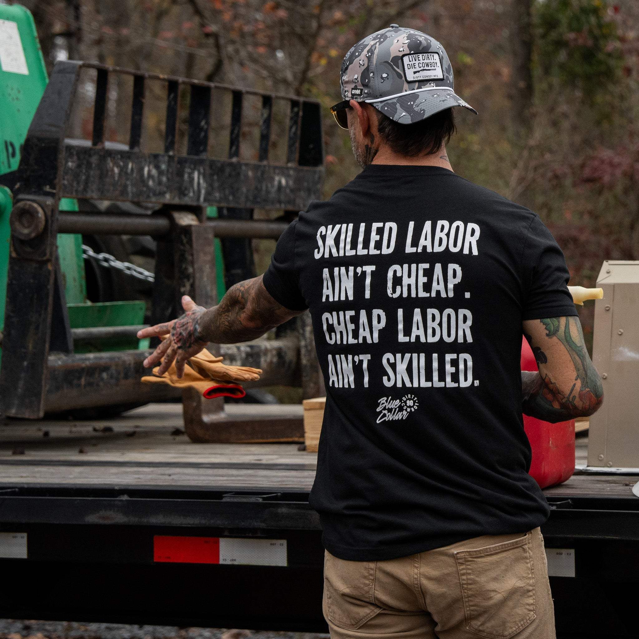 Skilled Labor Ain't Cheap Men's T-Shirt - DIRTY COWBOY USA - Flyclothing LLC