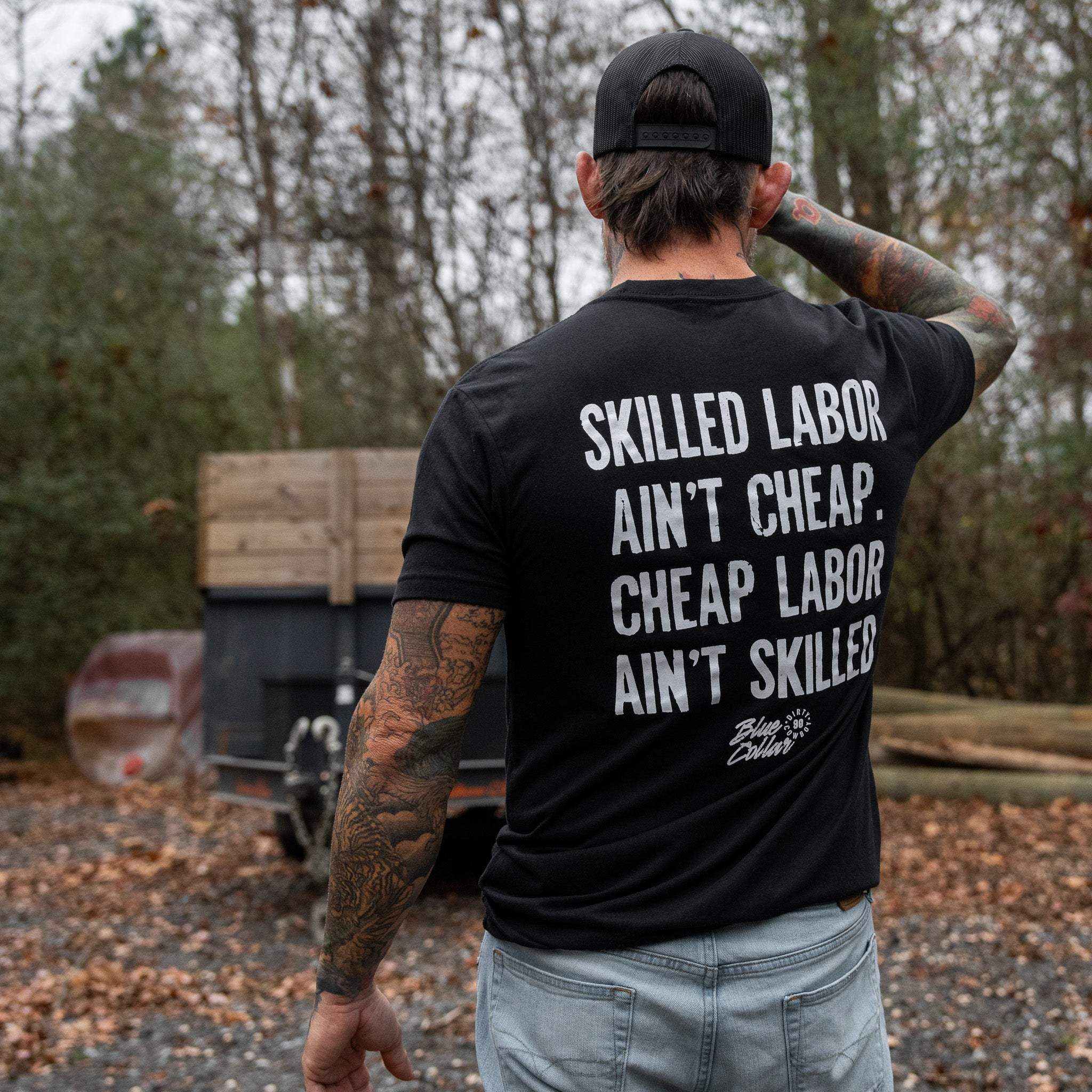 Skilled Labor Ain't Cheap Men's T-Shirt - DIRTY COWBOY USA - Flyclothing LLC