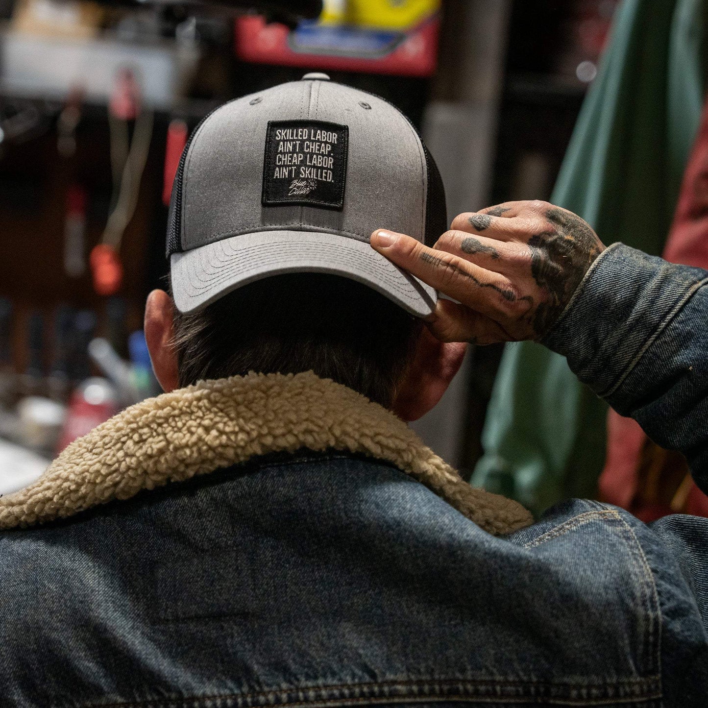 Skilled Labor Ain't Cheap Patch Snapback Hat - DIRTY COWBOY USA - Flyclothing LLC