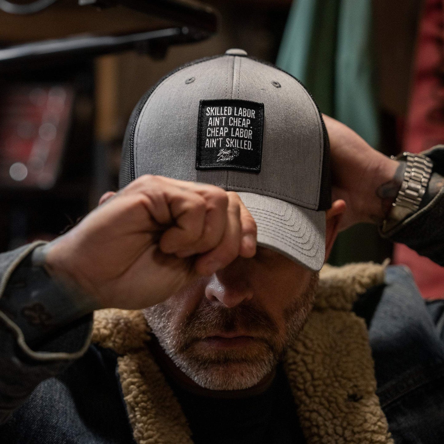Skilled Labor Ain't Cheap Patch Snapback Hat - DIRTY COWBOY USA - Flyclothing LLC