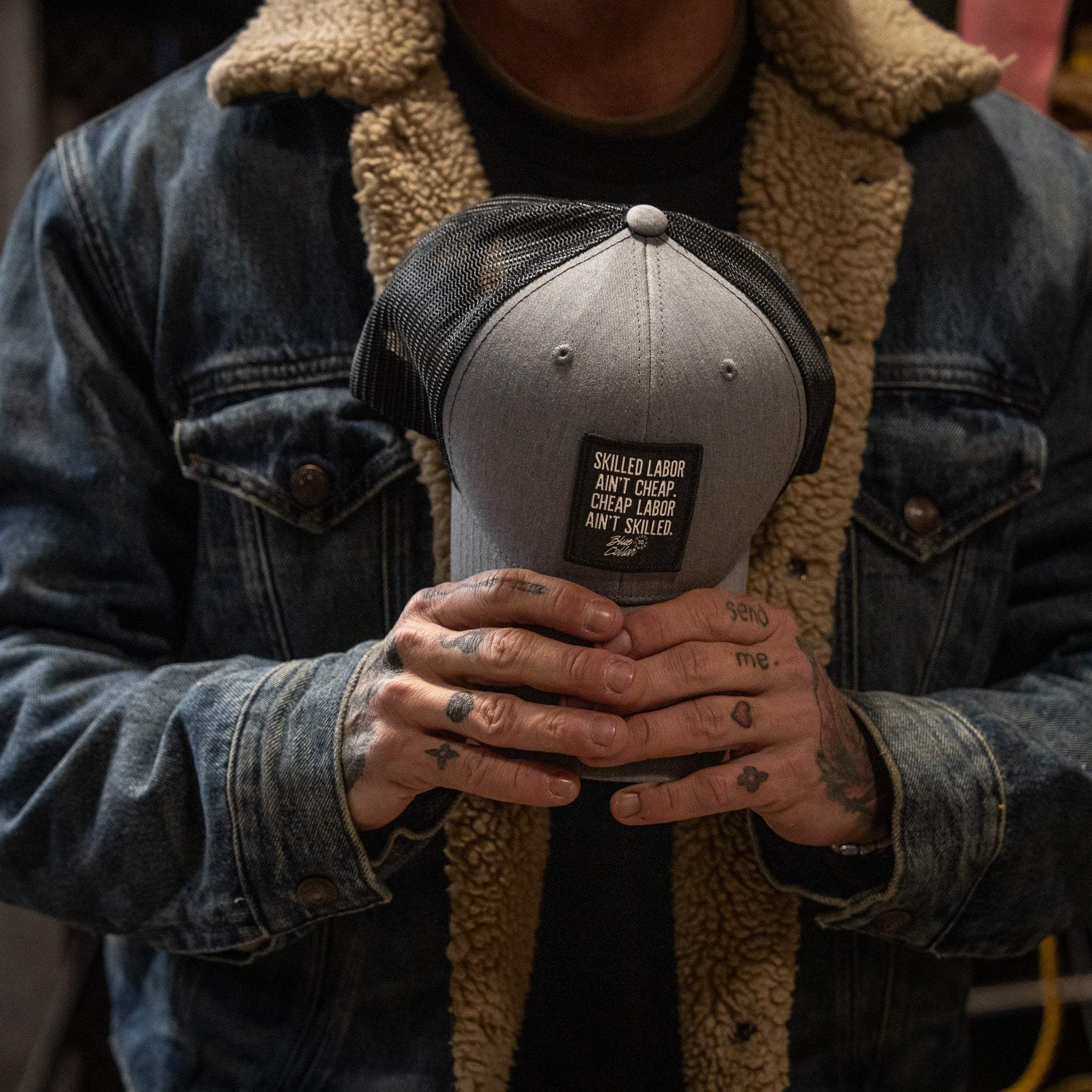 Skilled Labor Ain't Cheap Patch Snapback Hat - DIRTY COWBOY USA - Flyclothing LLC
