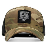 Skilled Labor Ain't Cheap Patch Snapback Hat - DIRTY COWBOY USA - Flyclothing LLC