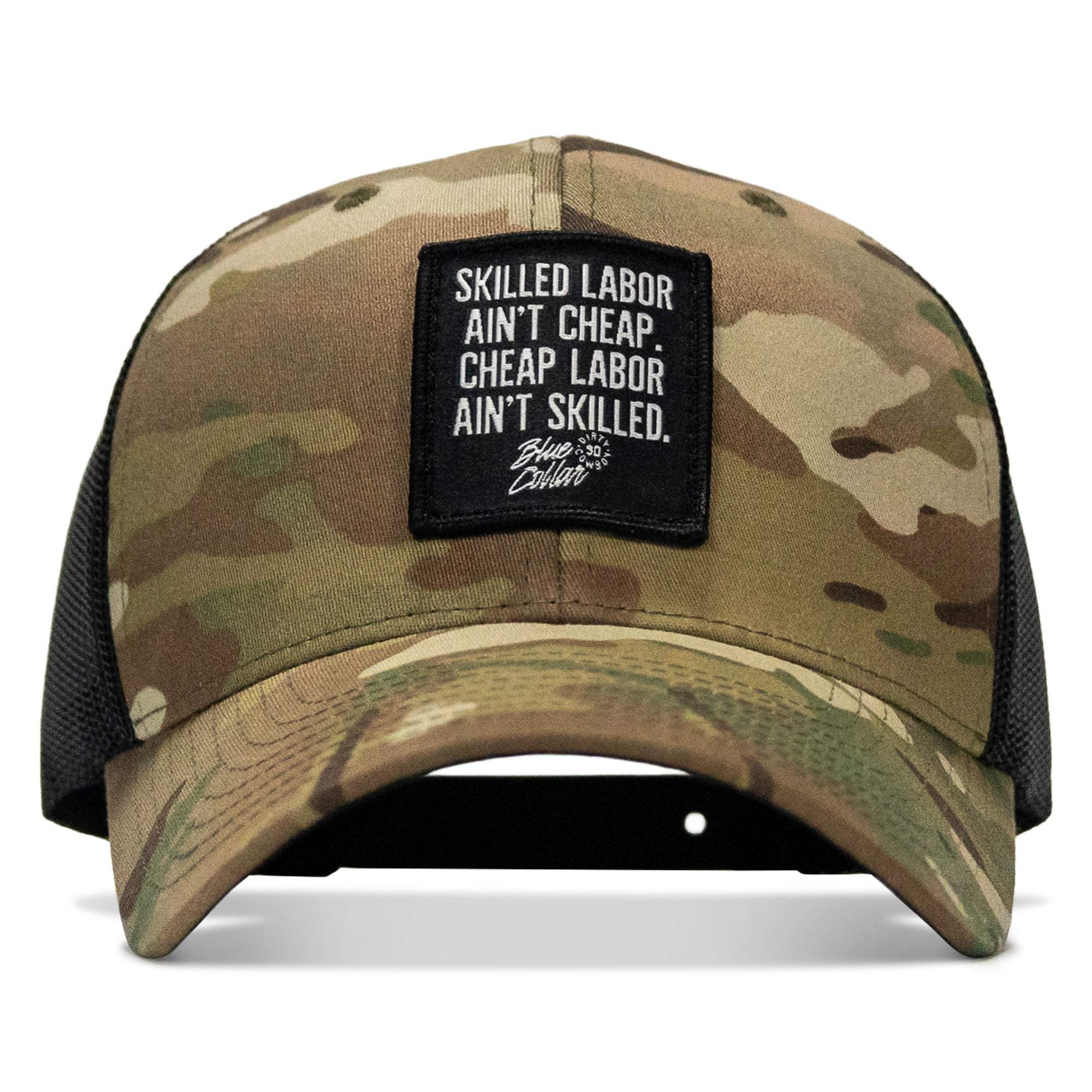 Skilled Labor Ain't Cheap Patch Snapback Hat - DIRTY COWBOY USA - Flyclothing LLC