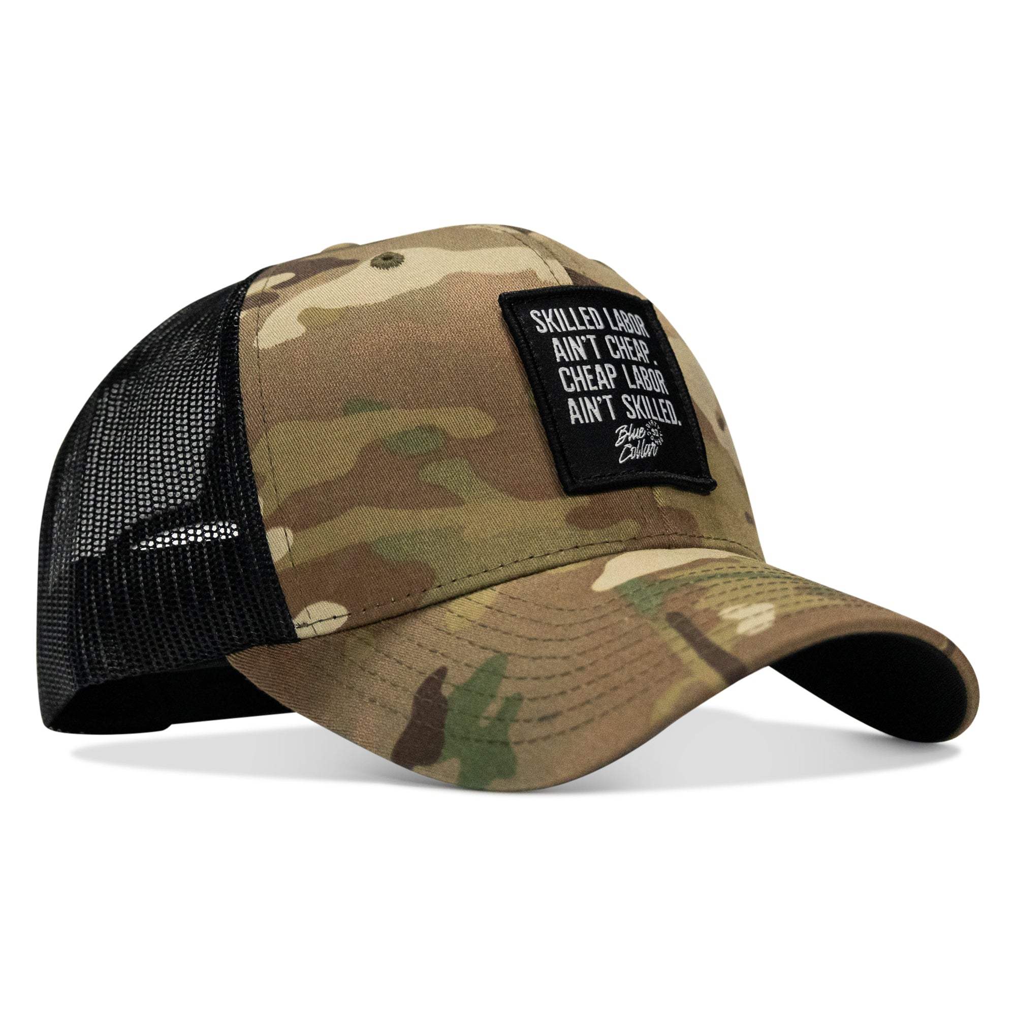 Skilled Labor Ain't Cheap Patch Snapback Hat - DIRTY COWBOY USA - Flyclothing LLC