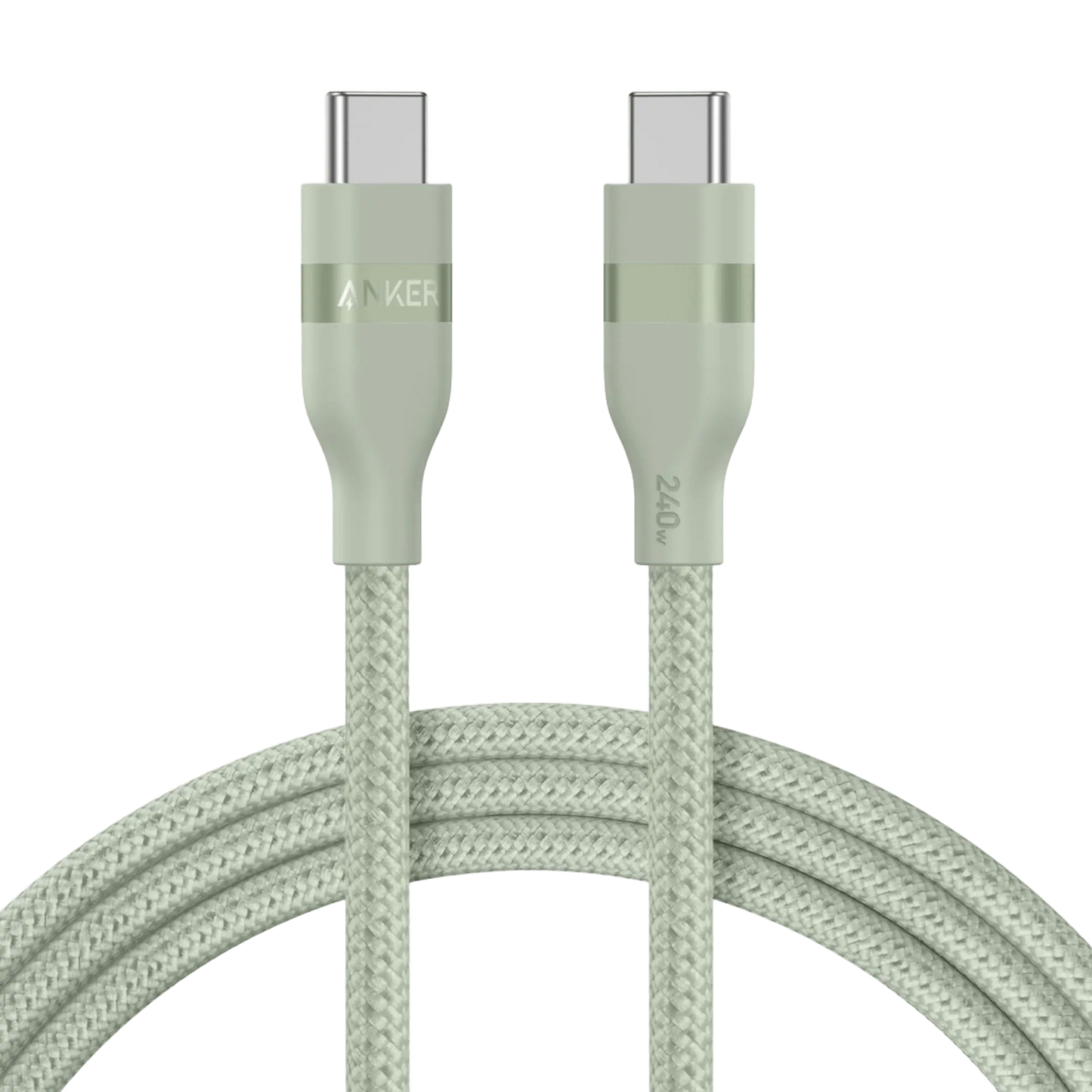 Anker USB-C to USB-C Cable (3 ft / 6 ft, 240W, Upcycled-Braided) - Anker - Flyclothing LLC