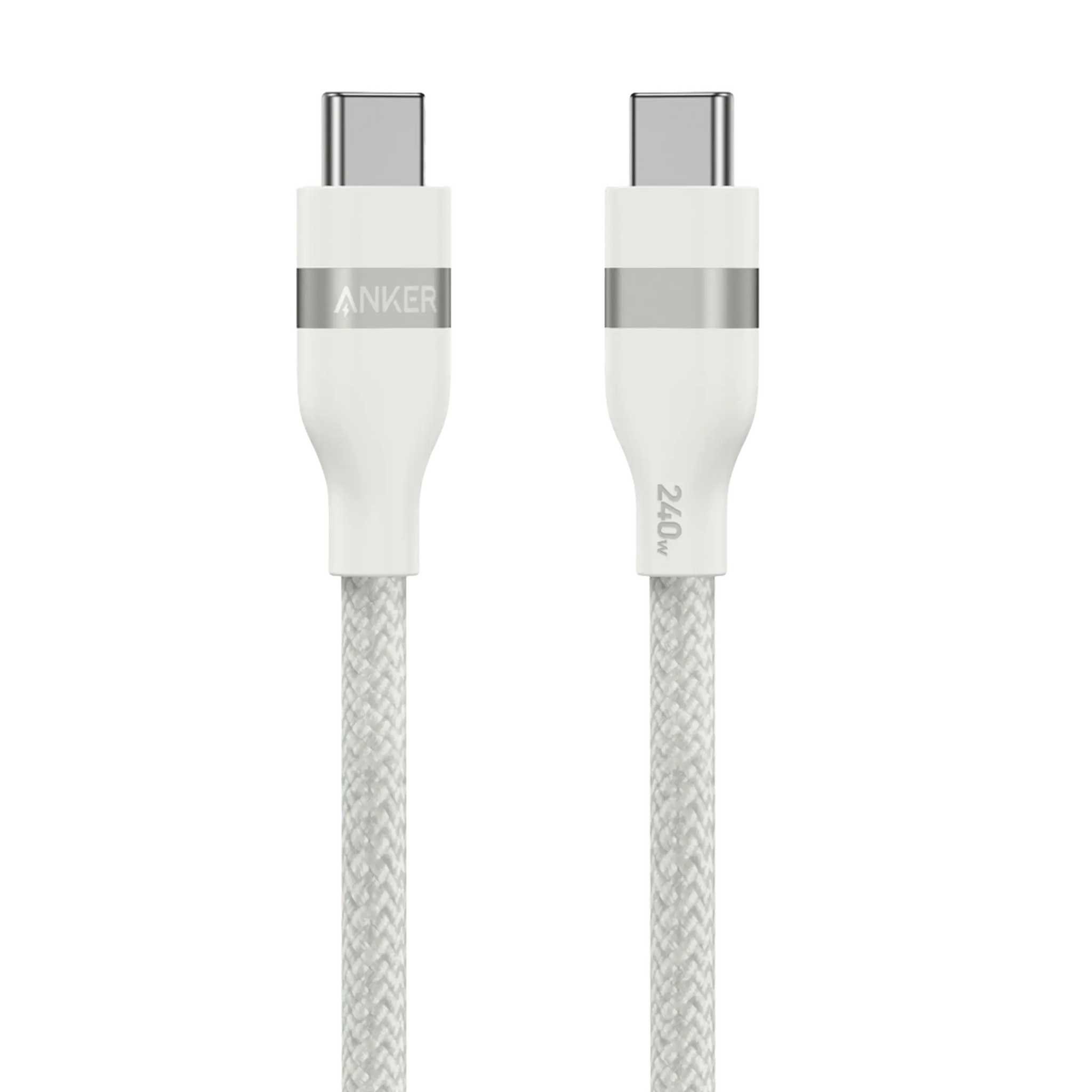 Anker USB-C to USB-C Cable (3 ft / 6 ft, 240W, Upcycled-Braided) - Anker - Flyclothing LLC