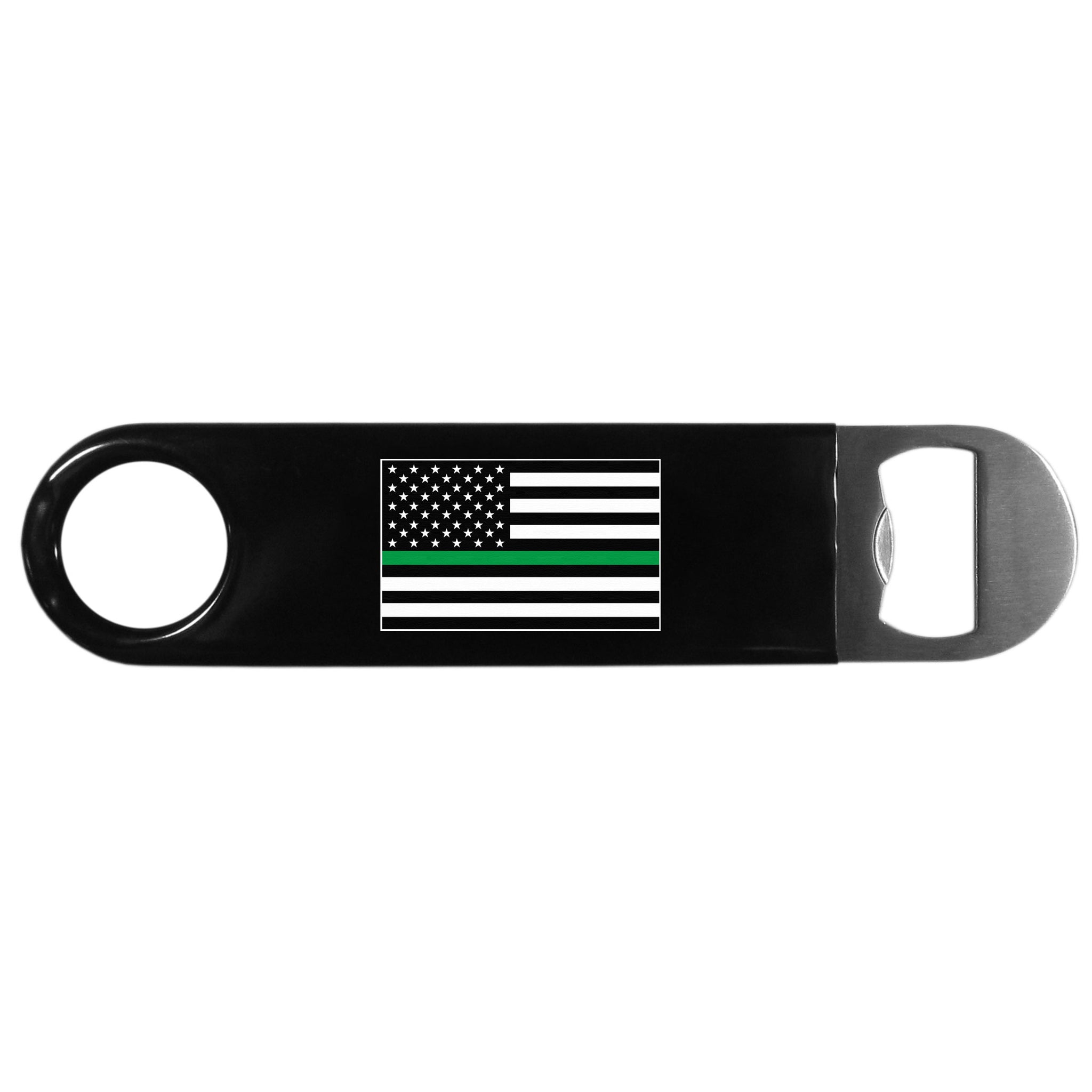 Thin Green Line Army Flag Long Neck Bottle Opener