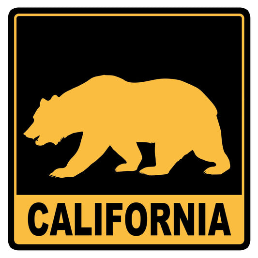 California Bear 8 inch Auto Decal - California - Flyclothing LLC