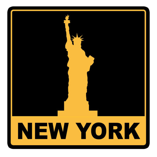 New York Liberty 8 inch Auto Decal - New York - Flyclothing LLC