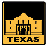 Texas Alamo 8 inch Auto Decal - Texas - Flyclothing LLC
