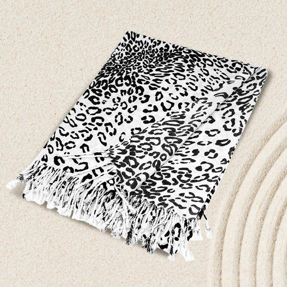 Leopard Print Pashmina Scarf Shawl - Madeline Love - Flyclothing LLC
