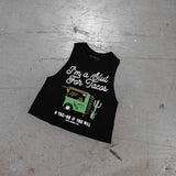 Slut For Taco's Women's Crop Tank - DIRTY COWBOY USA - Flyclothing LLC