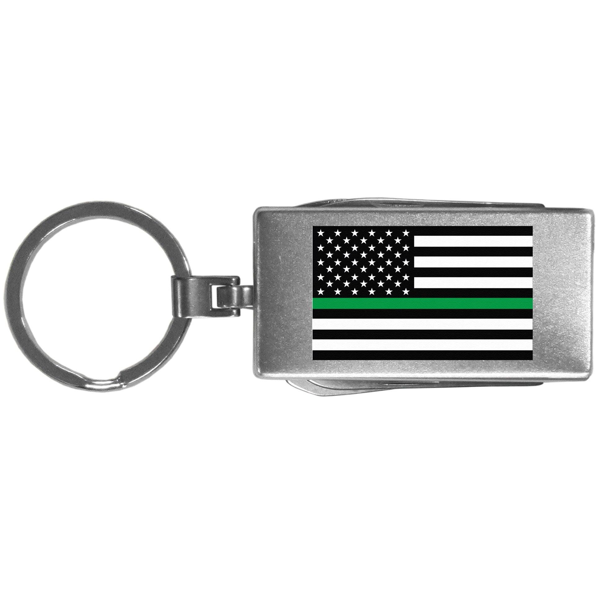 Thin Green Line Army Flag Multi-tool Key Chain