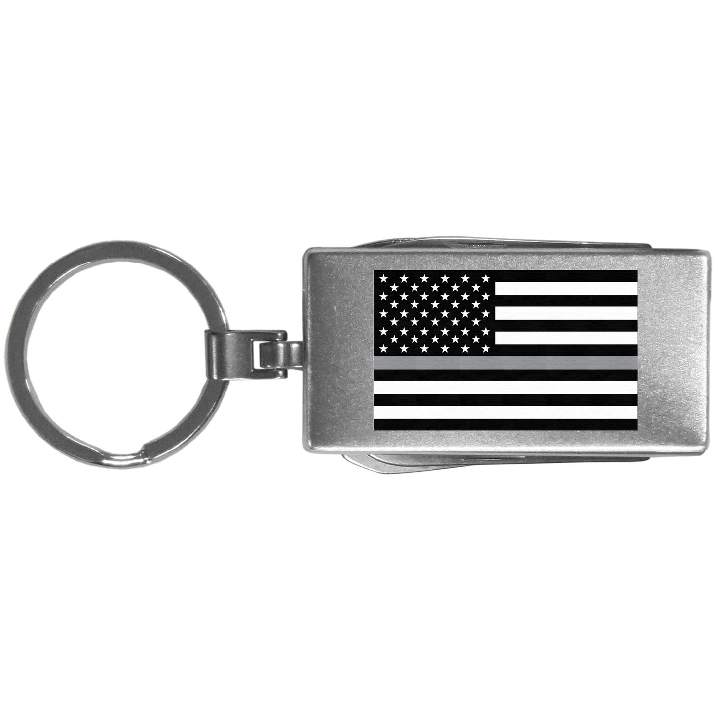 Thin Gray Line Veterans Flag Multi-tool Key Chain