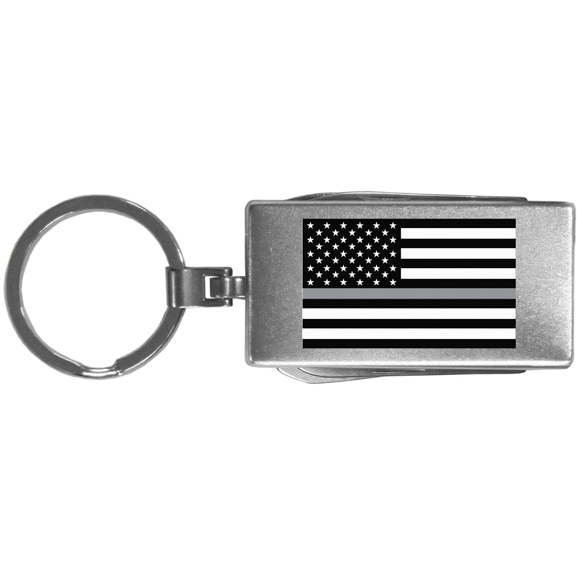 Thin Gray Line Veterans Flag Multi-tool Key Chain