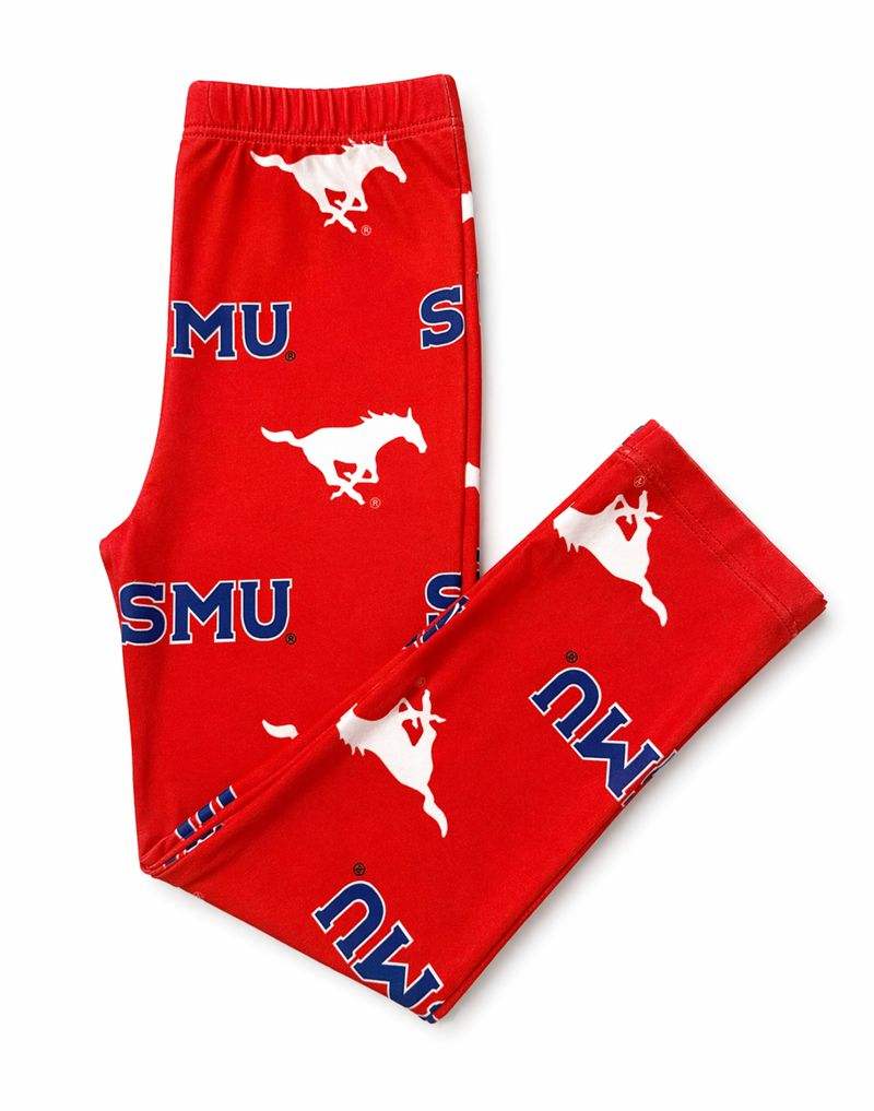 SMU Red Mustang Leggings - Mila & Rose ® - Flyclothing LLC