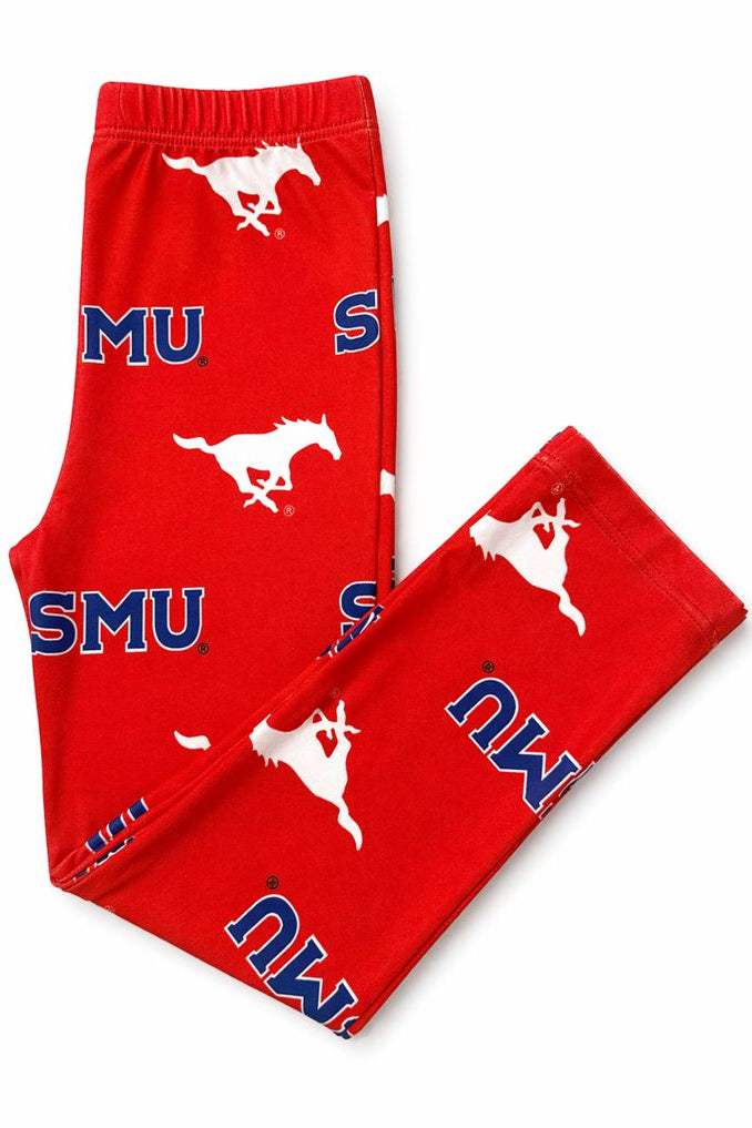SMU Red Mustang Leggings - Mila & Rose ® - Flyclothing LLC
