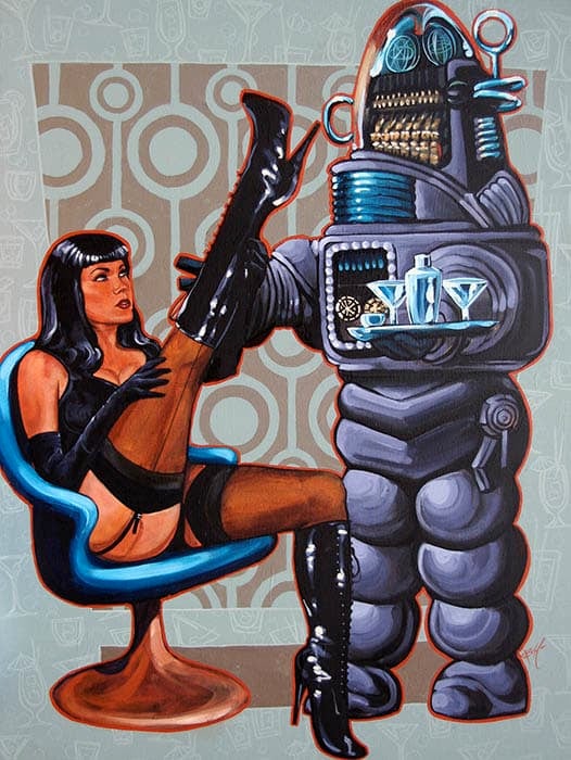Black Market Art Company Space Cocktails Print
