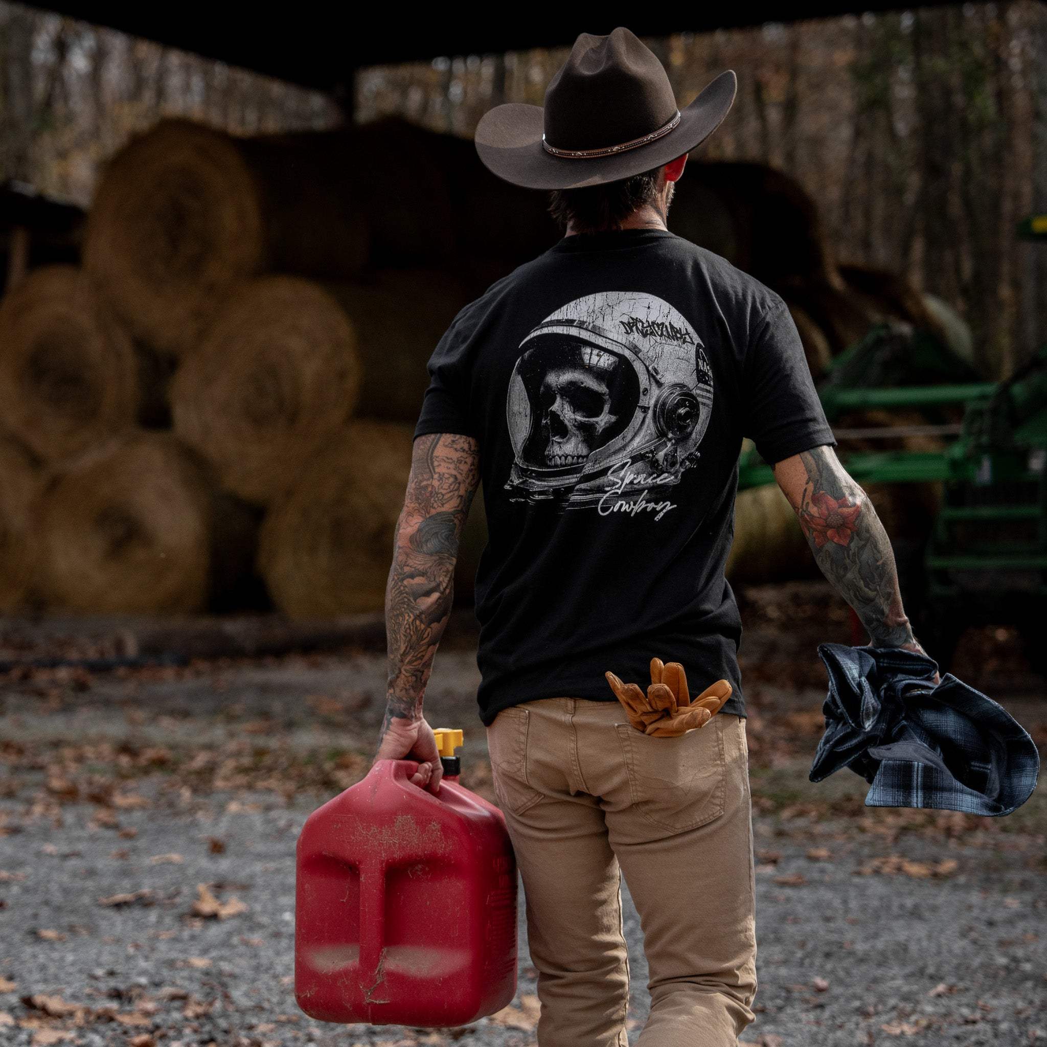 Space Cowboy Men's T-Shirt - DIRTY COWBOY USA - Flyclothing LLC