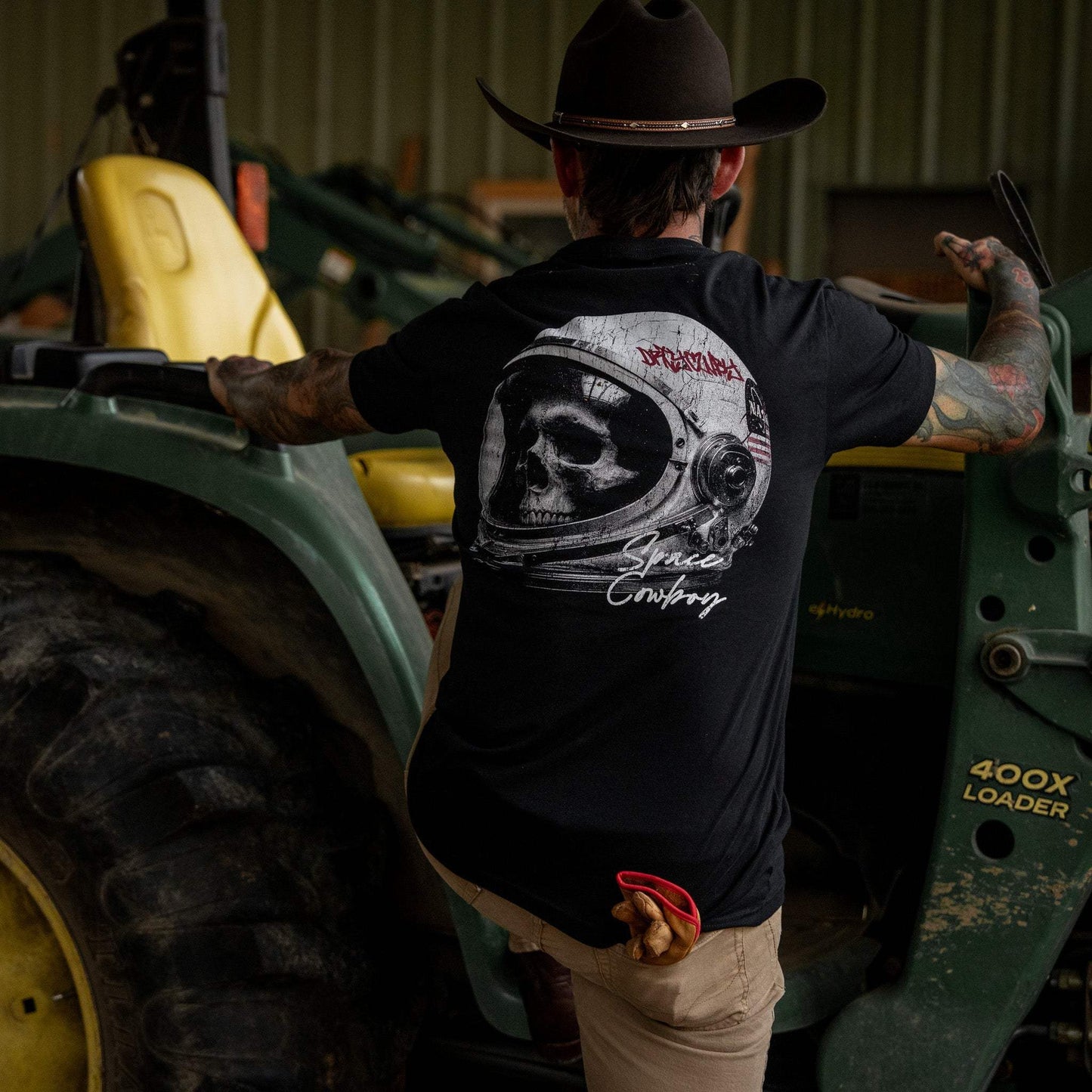 Space Cowboy Men's T-Shirt - DIRTY COWBOY USA - Flyclothing LLC