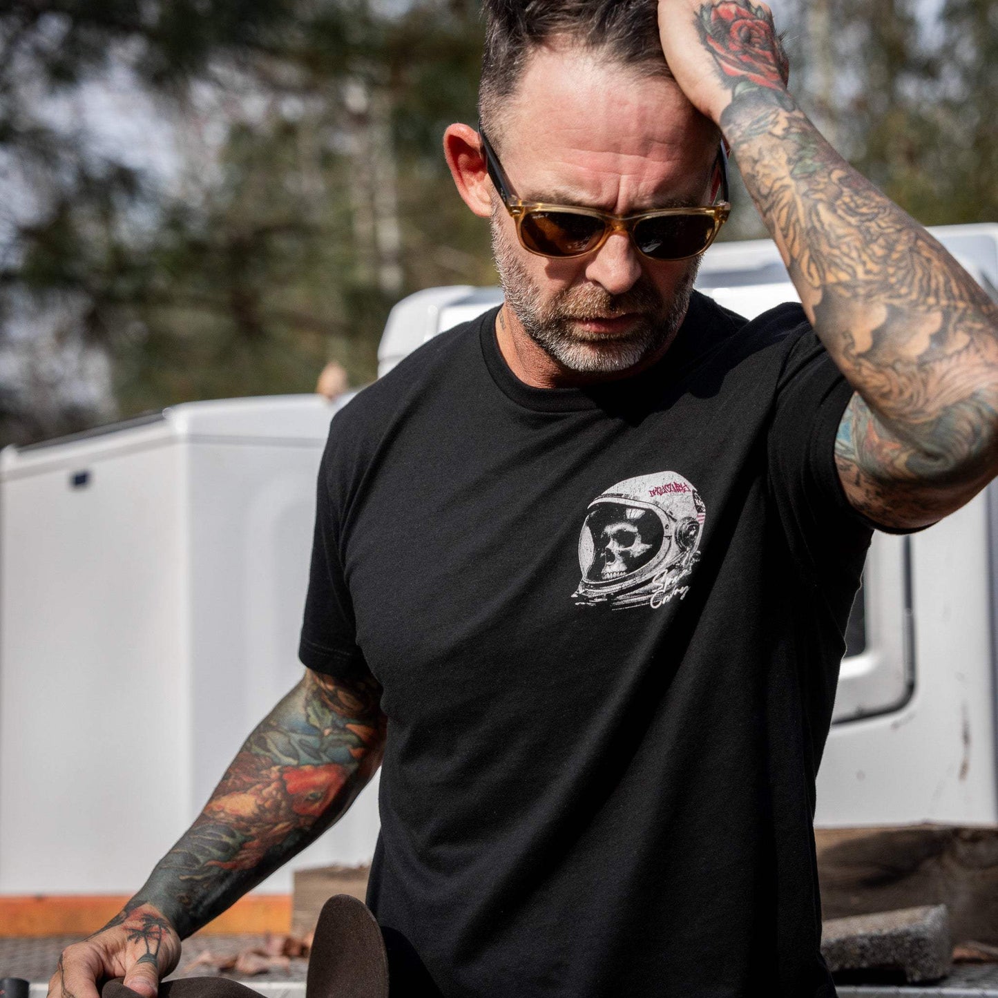 Space Cowboy Men's T-Shirt - DIRTY COWBOY USA - Flyclothing LLC