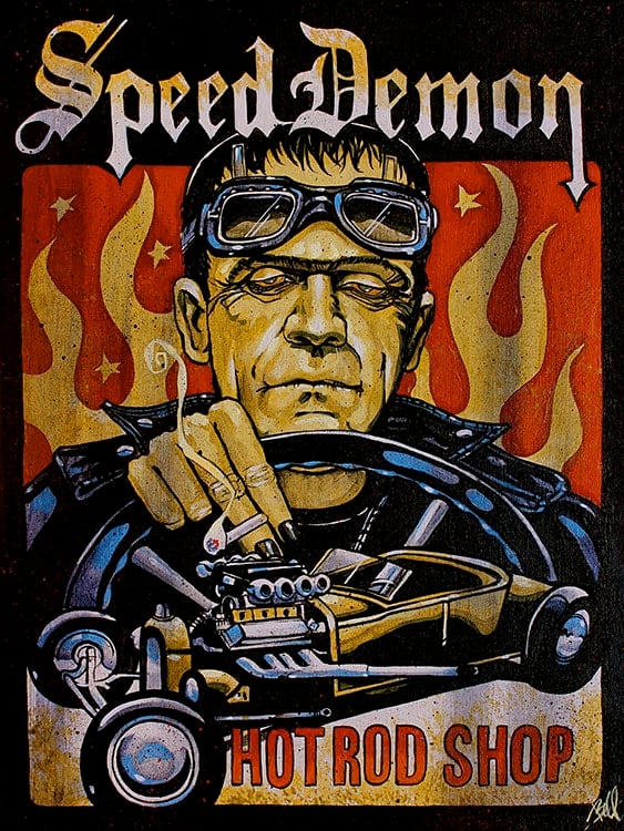 Black Market Art Company Speed Demon Print