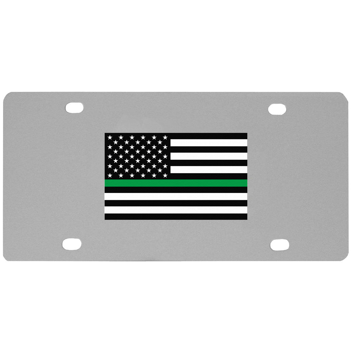 Thin Green Line Army Flag  License Plate Wall Plaque