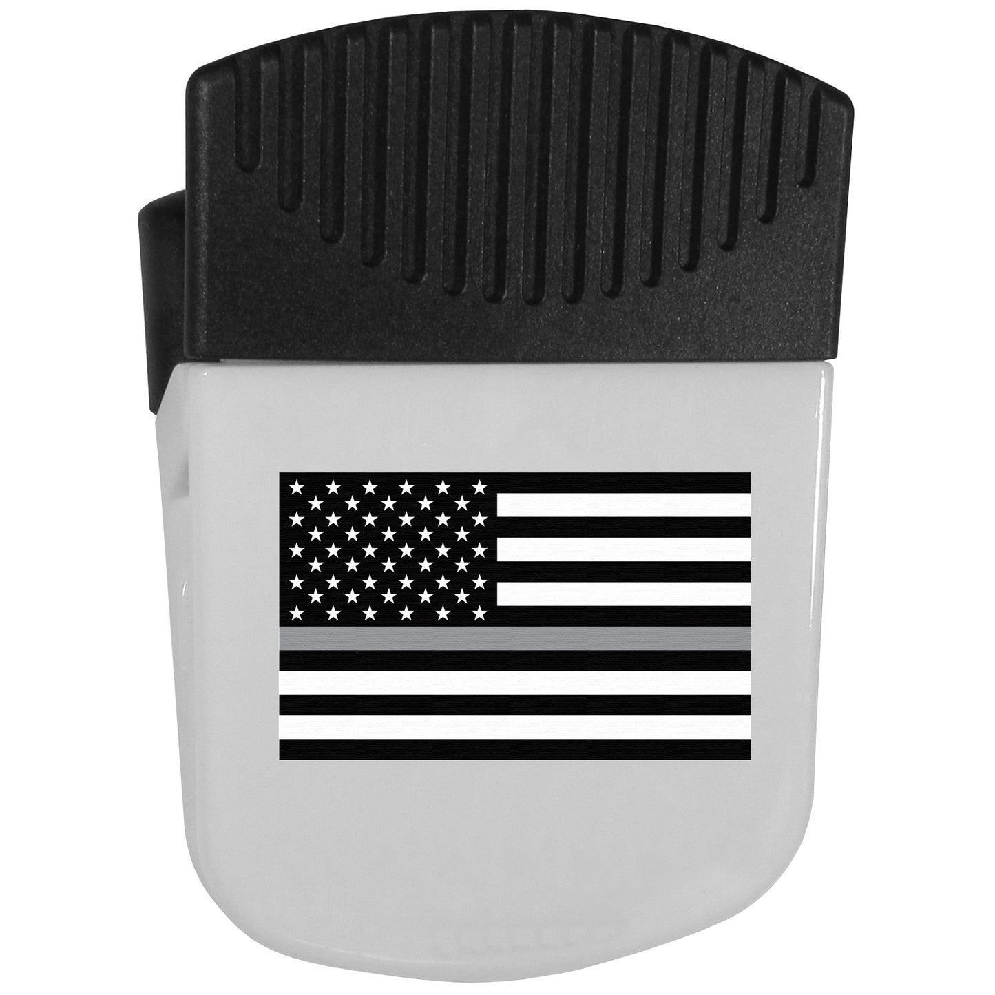 Thin Gray Line National Guard Flag Chip Clip Magnet With Bottle Opener