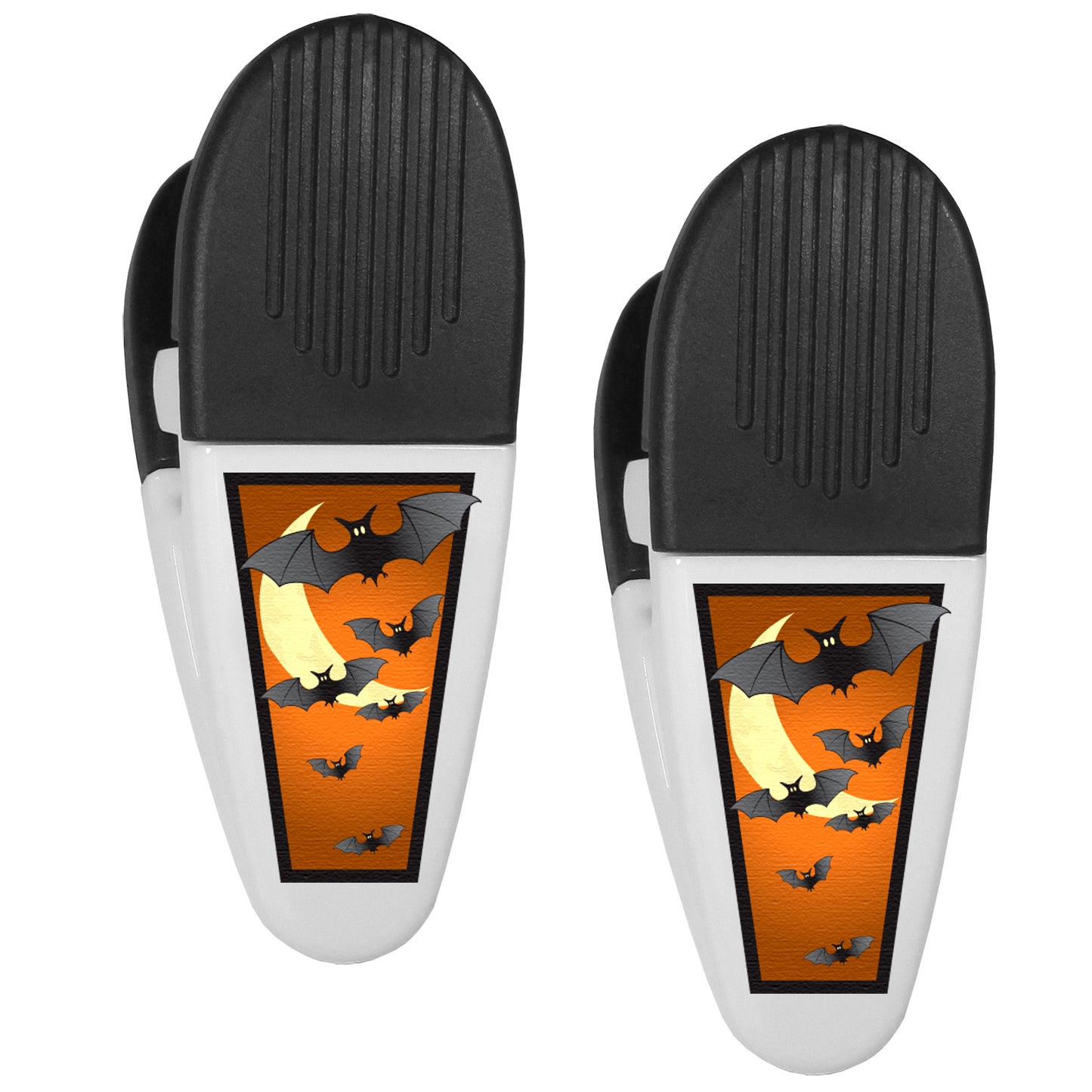 Bats and Moon Mini Chip Clip Magnets, 2 pk