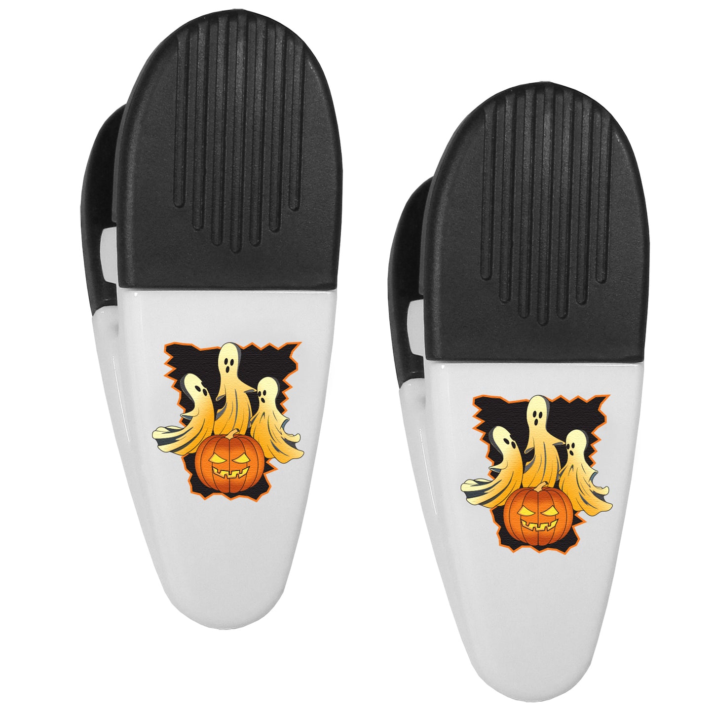 Ghosts around a Jack O'lantern  Mini Chip Clip Magnets, 2 pk