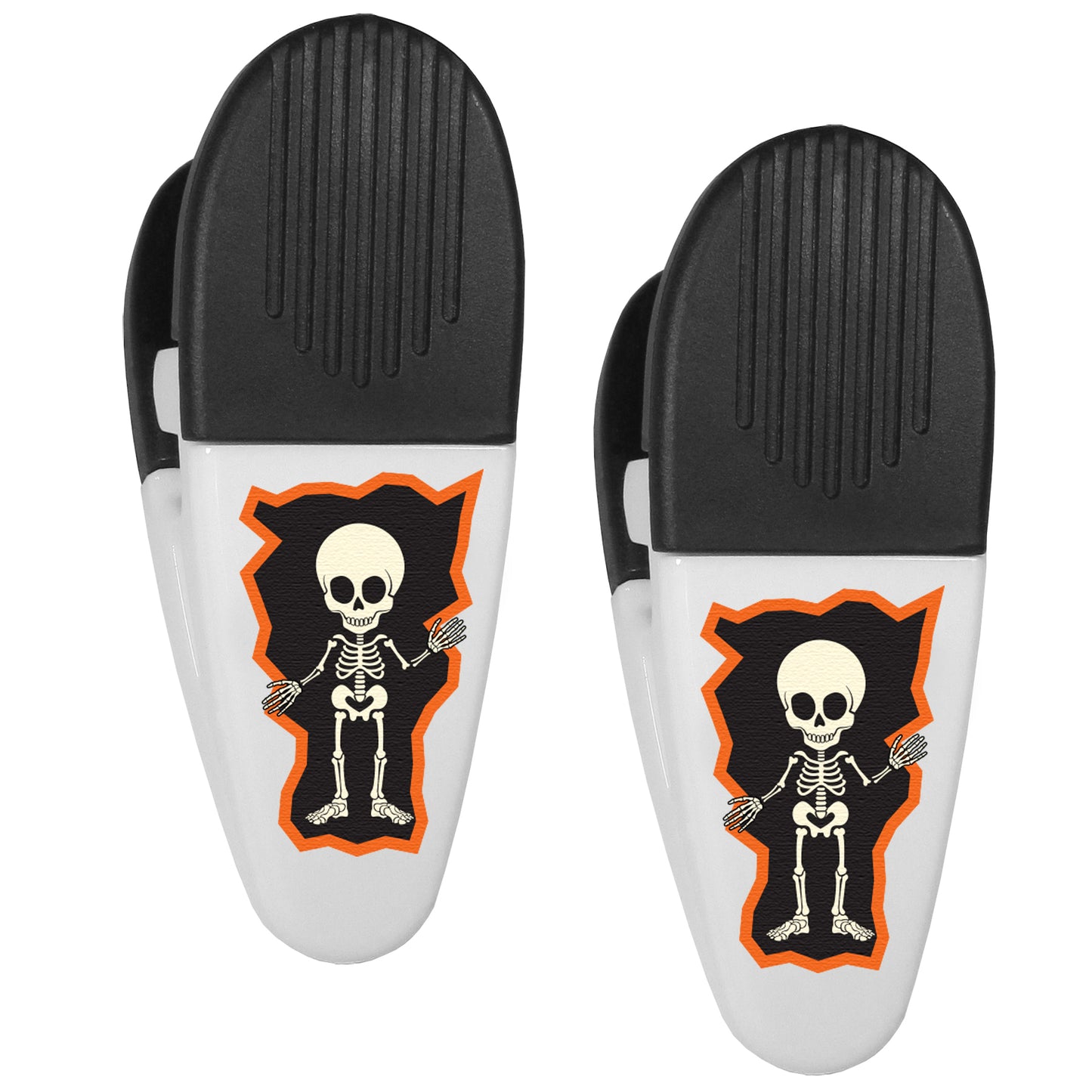 Friendly Skeleton Mini Chip Clip Magnets, 2 pk