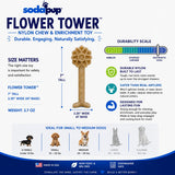 Flower Tower Nylon Chew Toy for Aggressive Chewers - USA Made Enrichment Toy - SodaPup/True Dogs, LLC - Flyclothing LLC