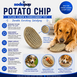 Potato Chip Nylon Chew & Enrichment Toy | 2-in-1 for Aggressive Chewers | SodaPup - SodaPup/True Dogs, LLC - Flyclothing LLC