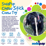 Durable Nylon Glow in the Dark Chew Stick for Power Chewers | USA Made | SodaPup - SodaPup/True Dogs, LLC - Flyclothing LLC