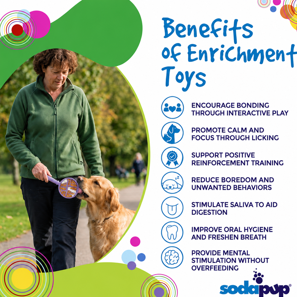 eStick Hand-Held Dog Enrichment Target Training Toy - Interactive Lick Stick | USA Made - SodaPup/True Dogs, LLC - Flyclothing LLC