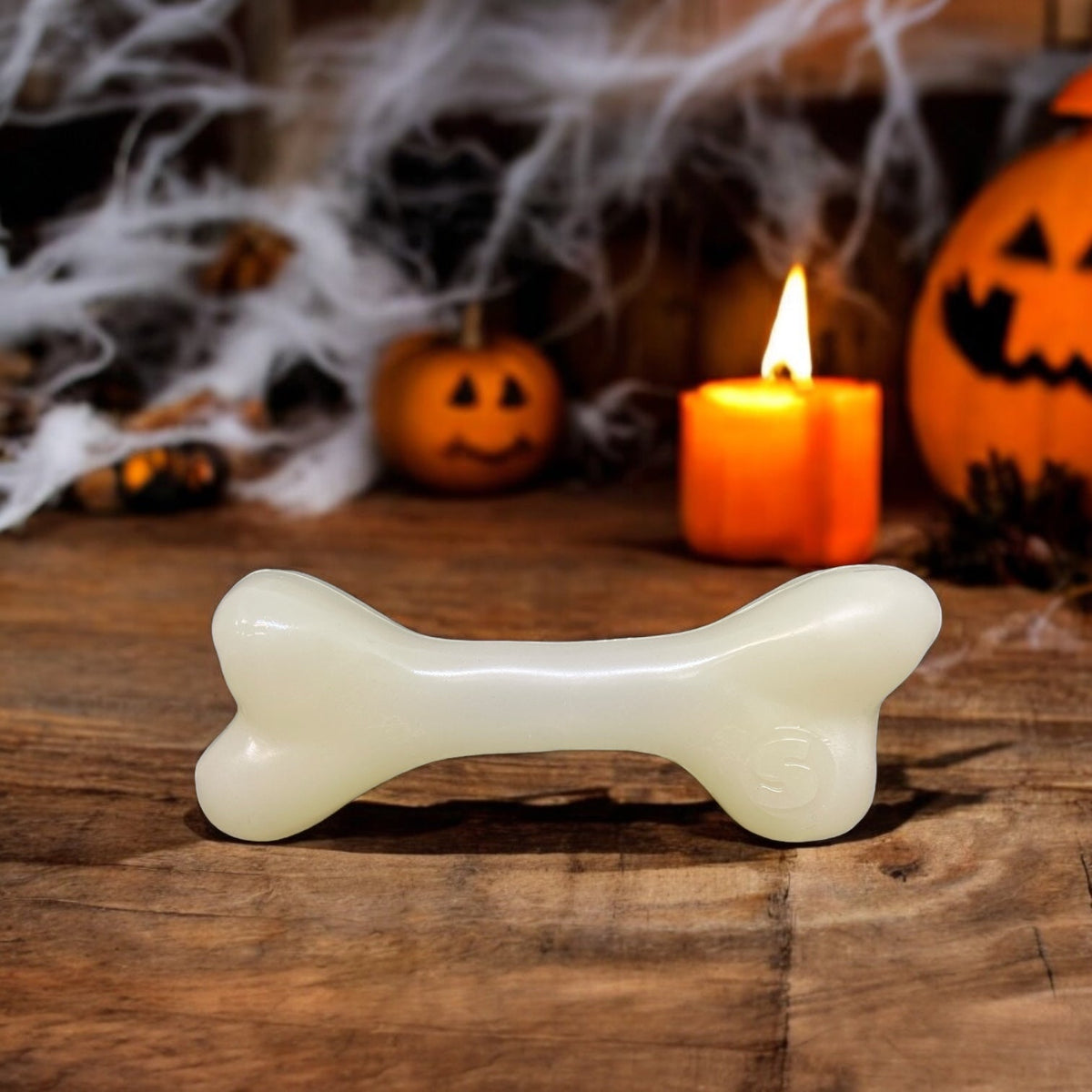 PUP-X Rubber Glow in the Dark Chew Bone Dog Toy - Durable, Floats, Chew Toy for Large Dogs | USA - SodaPup/True Dogs, LLC - Flyclothing LLC
