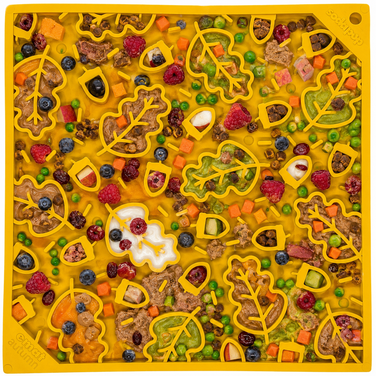 Autumn eMat - Enrichment Lick Mat For Dogs and Cats| Fall Leaves Design | SodaPup - SodaPup/True Dogs, LLC - Flyclothing LLC