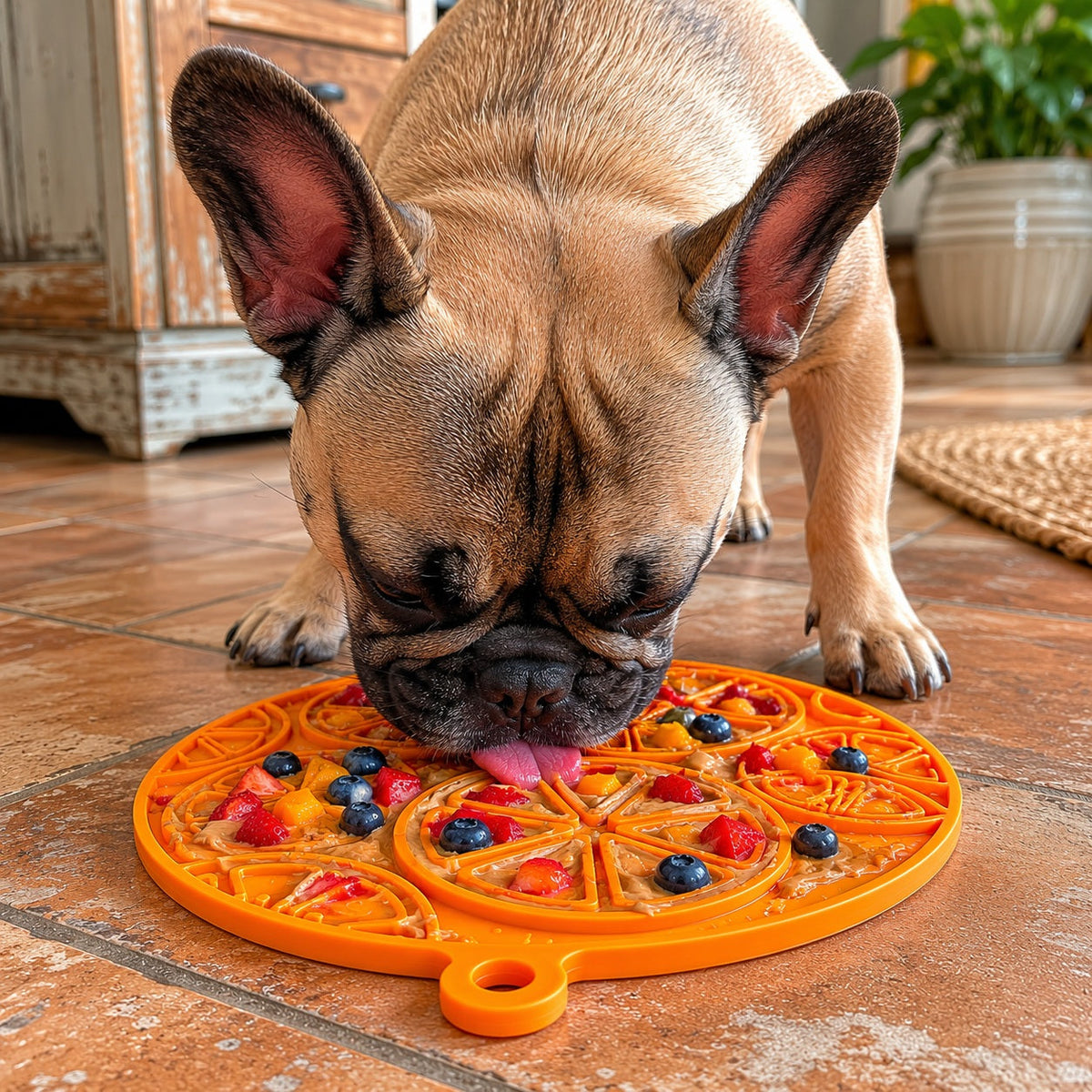 Citrus Design eMat - Enrichment Lick Mat For Dogs and Cats - with Suction Cups | USA Made - SodaPup/True Dogs, LLC - Flyclothing LLC