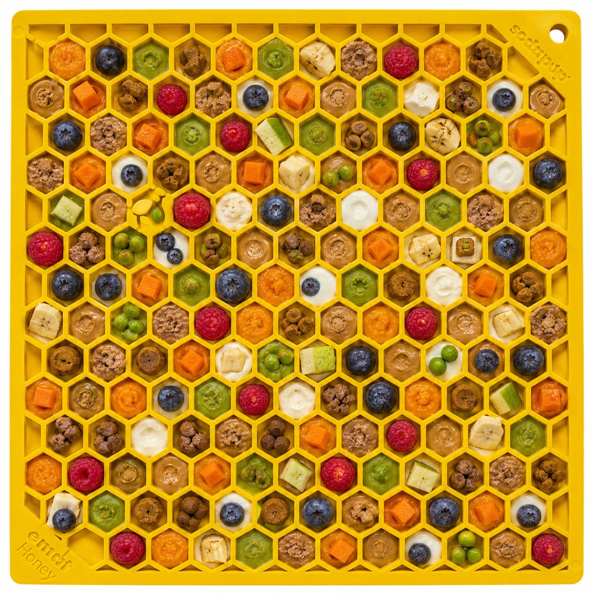 Honeycomb eMat - Enrichment Lick Mat for Dogs and Cats | eMat Enrichment Toy for Anxiety Relief | SodaPup - SodaPup/True Dogs, LLC - Flyclothing LLC