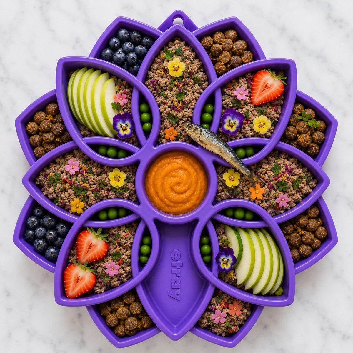 Mandala eTray Shallow Slow Feeder Dog Bowl for Enrichment | USA Made - SodaPup/True Dogs, LLC - Flyclothing LLC